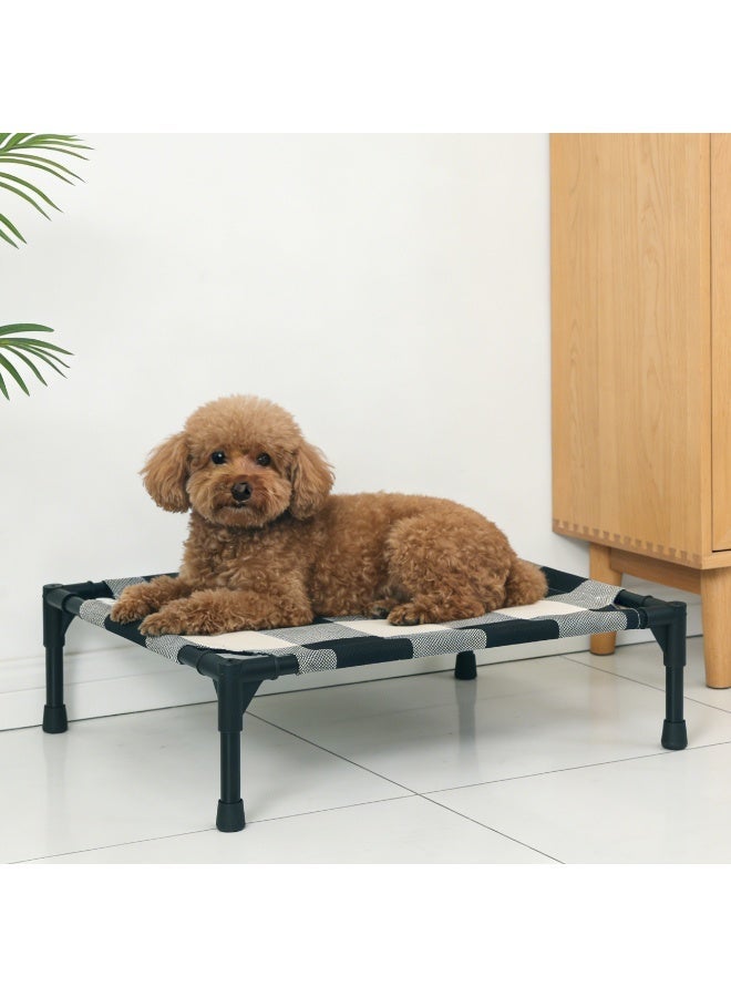 Elevated Dog Bed for Small and Medium-Sized Dog, Breathable Cooling Raised Dog Cot Metal Frame, No-Slip Feet, Dog Camping Bed Small Pet Bed for Indoor/Outdoor - Image 1